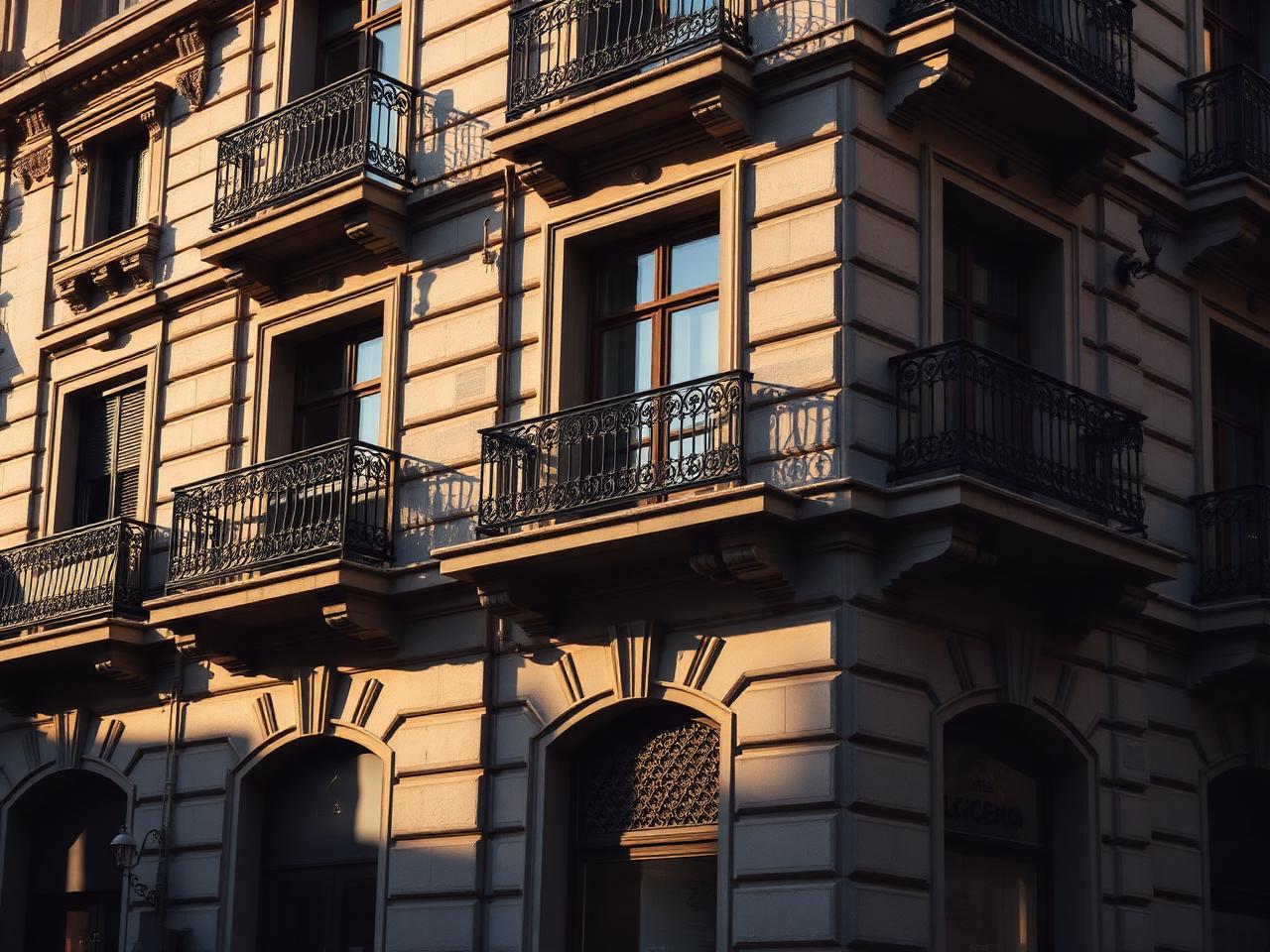 Fachada del centro de Valencia